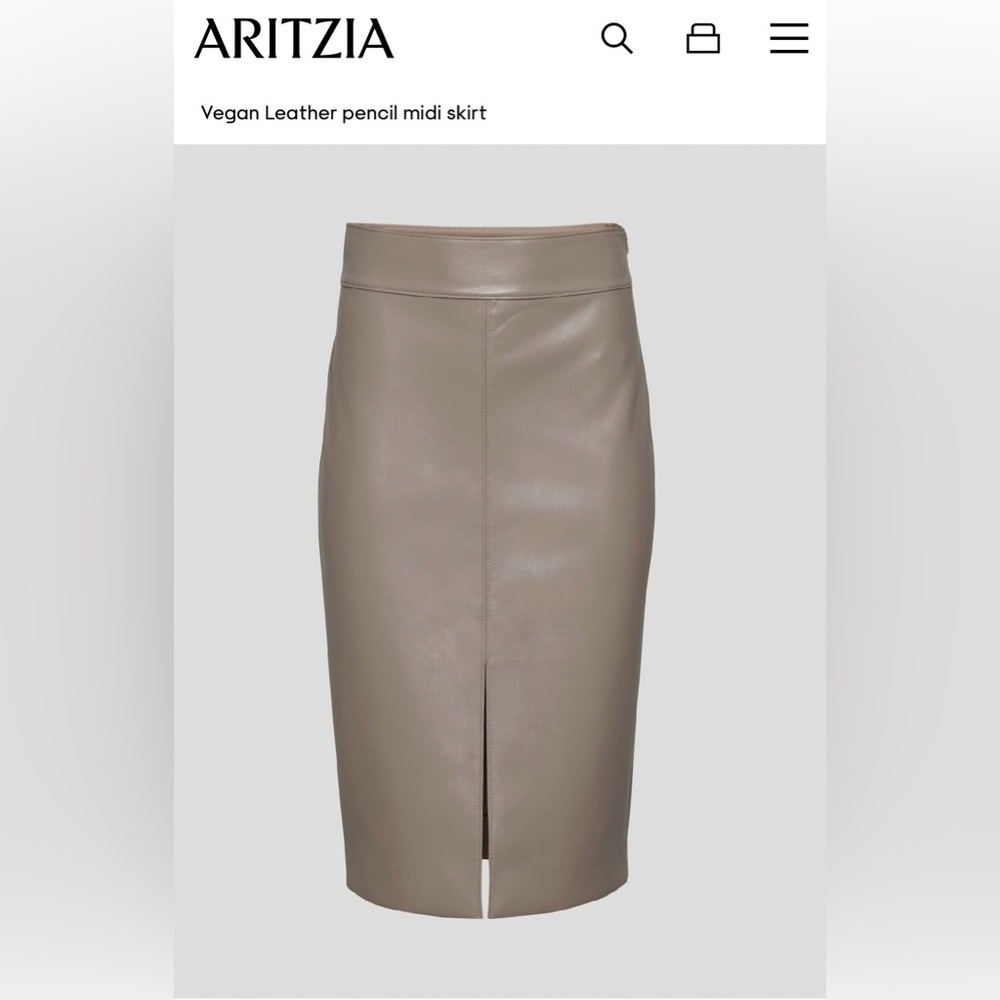 Babaton Vegan Leather Skirt